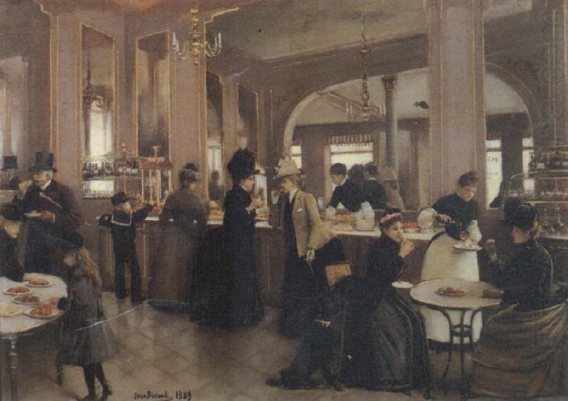 Jean Beraud A Paris Patisserie china oil painting image